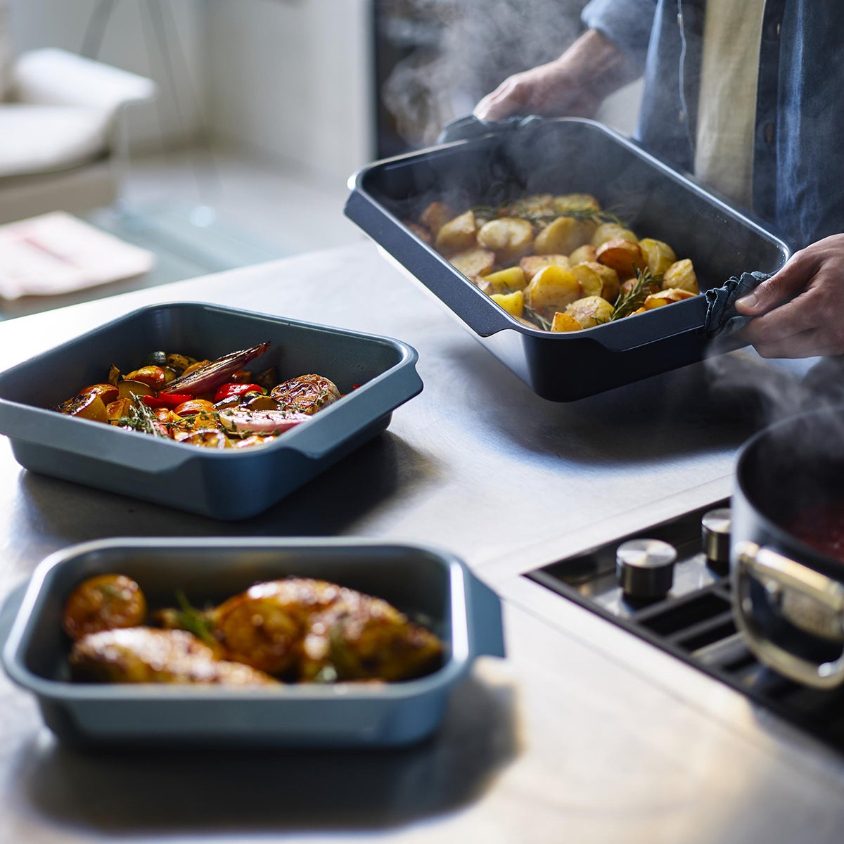 Joseph Joseph Nest Oven Roasting Pan | The Container Store